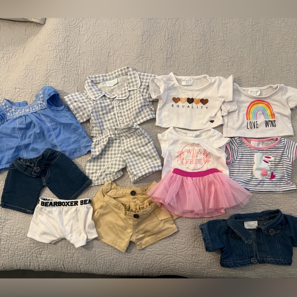 Build-A-Bear Clothing and Shoes Set - multi color